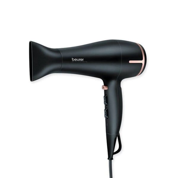 The Beurer hair dryer comes with professional head attachments