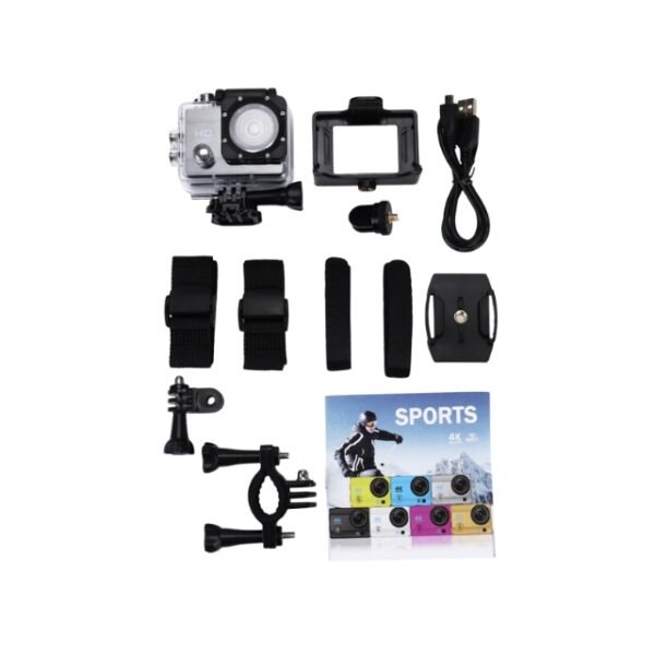 Get everything you need to start shooting with the package that contains the camera body, USB charger and user manual