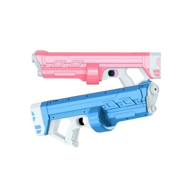 AC-500 water blaster in blue and pink on a white background.