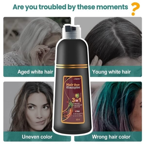 MEIDU Hair Dye Shampoo: Defying White, Gray, and Discolored Hair.