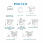 Say goodbye to harmful bacteria on your fabrics with the auto circulation function of our ultrasonic washer—cleanliness guaranteed.