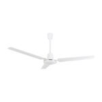 Modern Orbegozo ceiling fan showcasing its impressive 140cm size on a clean white background.