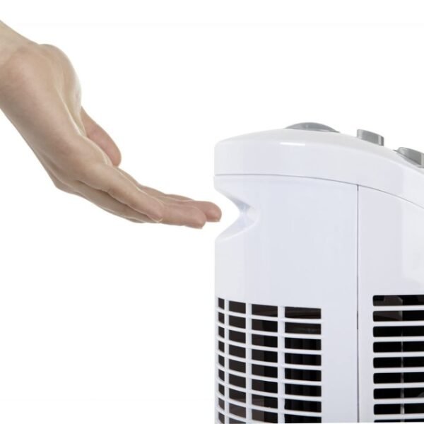 Cool down with the Orbegozo tower fan's adjustable speed and refreshing breeze.