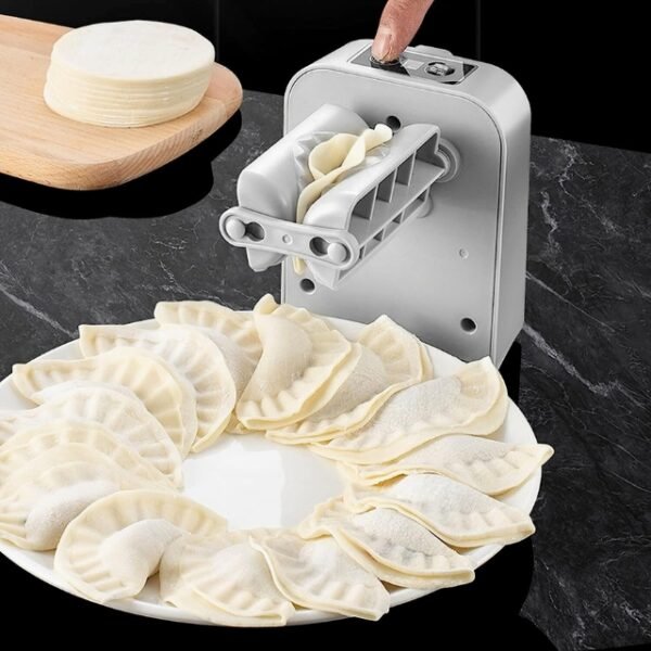 Easy Dough Moulding: Button-Operated Automatic Dumpling Maker.