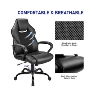 BASETBL Desk Chair, Racing Style, Ergonomic