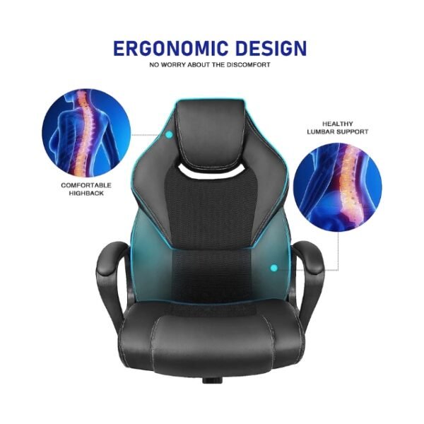 Lumbar Support and Comfort: BASETBL Ergonomic Chair.