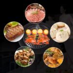 Versatile grilling options with Chef master smokeless grill for various food variants.