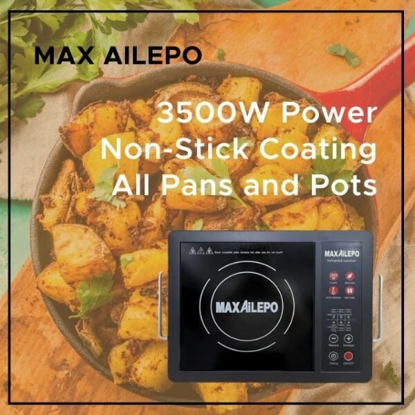 Step into the future of cooking with Max Ailepo Infrared Cooker. Effortless, speedy, and oh-so-stylish!