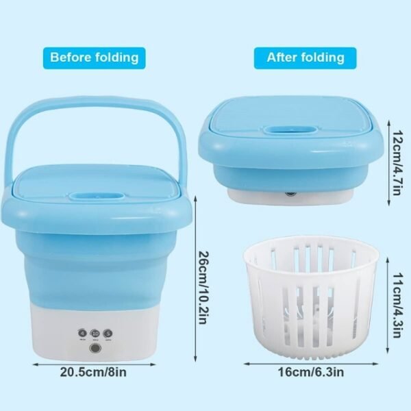 Lightweight and Portable Mini Washing Machine - Fits Anywhere in Your Home.