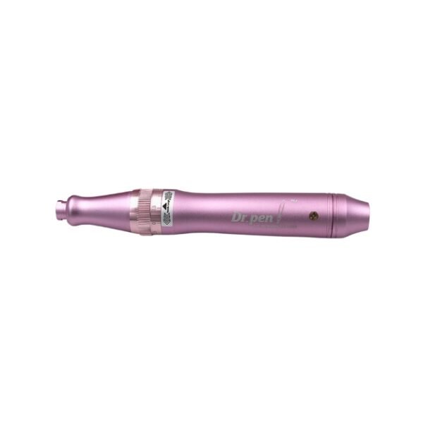 Vibrant Purple Dr. Pen Microneedling Pen on White Background.