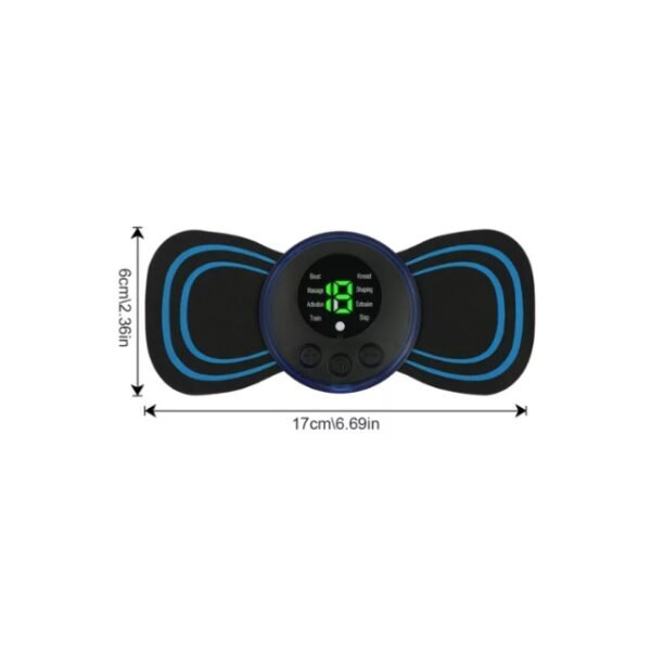 EMS neck pad: Compact and portable neck and back massager.