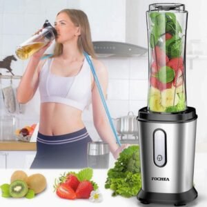 Fochea Smoothie Maker with 2 Juice Bottles