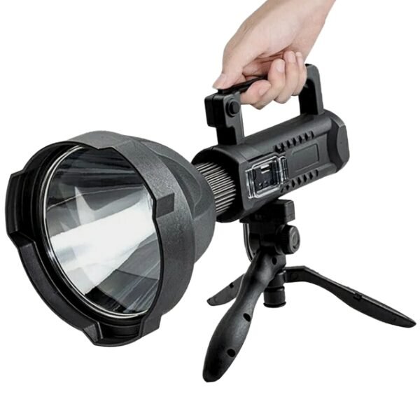 Handheld spot searchlight reaching far distances.