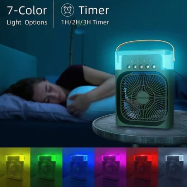 7-Color night light options for deep sleep.