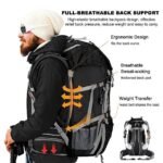 Loowoko Hiking Backpack - Breathable Back Support and Ergonomic Design