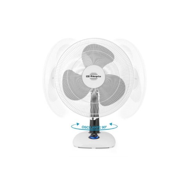 Flexible Oscillation of Orbegozo Table Fan - 90-Degree Motion.