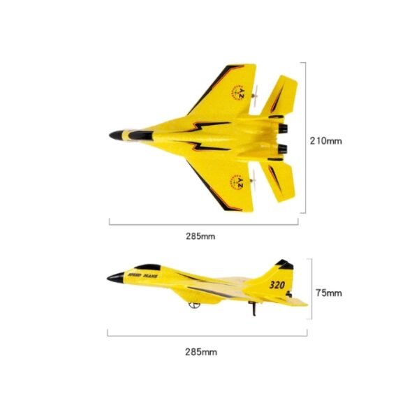 Large and Lightweight - Jet Dimensions: 45 x 35 x 15 cm, 0.8 kg.