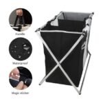 Convenient Portable Laundry Basket with Sturdy Carry Straps.