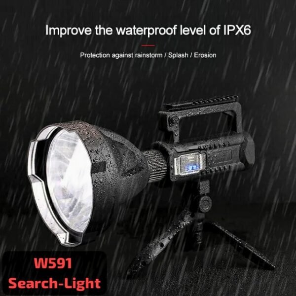 Waterproof spot searchlight built to withstand the toughest conditions.