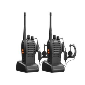 Baofeng Walkie Talkies, 1.5A Battery, 4+ Mile Range, 2 Radios