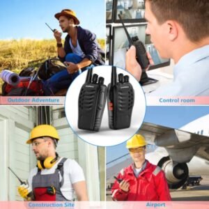 Baofeng Walkie Talkies, 1.5A Battery, 4+ Mile Range, 2 Radios