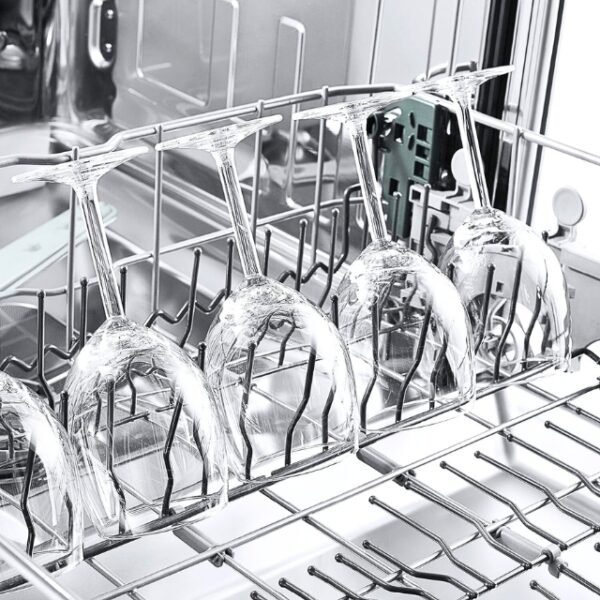 Shining cups in dishwasher with Clenzd tablets.