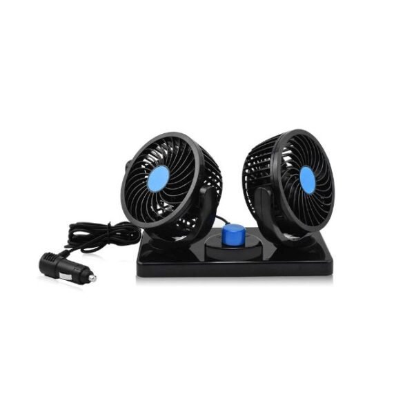 Easy-Breeze Convenience - Plug-and-Play Dual Car Fans.