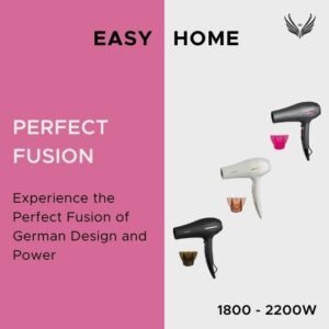 Easy Home Hair Dryer, Ionic German Blow Dryer