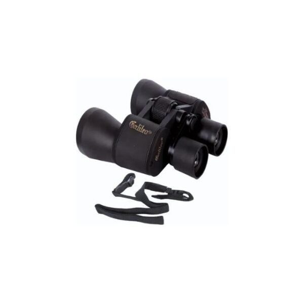 Portable Galileo binoculars with neck strap for convenience.