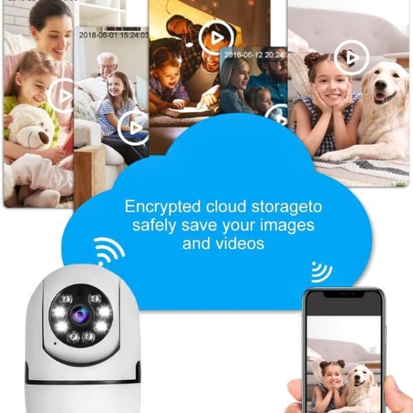 Securely save images and videos with Light Bulb Camera's encrypted cloud storage.