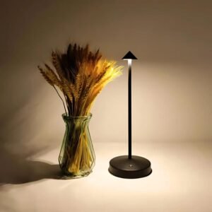 Minimalist Table Lamp: Scandinavian Design, Warm LED Light