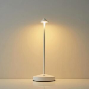 Minimalist Table Lamp: Scandinavian Design, Warm LED Light