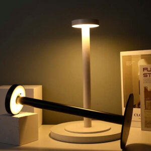 Modern Table Lamp, 2-Level LED Light, Aluminum Body