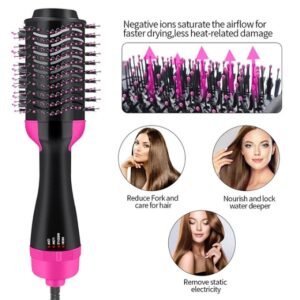 Hair Dryer One Step Brush with Ionic Care