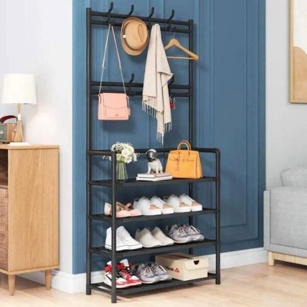 Stylish Shoes Rack - Organized Living Room.