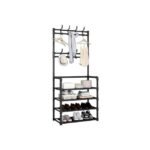 Durable Steel Shoe Rack - Holds Shoes and More.