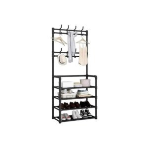 Shoe Rack Organizer, 4 Tiers, Black