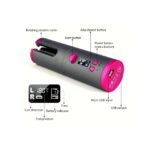 Innovative design features of the cordless curling iron.