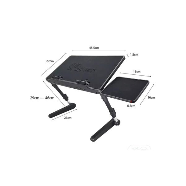 Dimensions of Air Space laptop table: 28 x 49 x 6 cm, 1.5 kg.