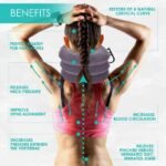 Health benefits: reduce vertebrae pressure, release neck tension, boost circulation, soothe pinched nerves.