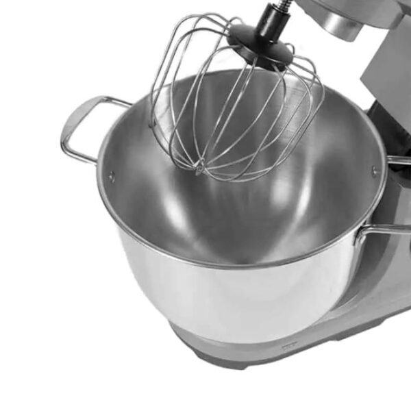 Closeup View of DSP Stand Mixer with Stainless Components.