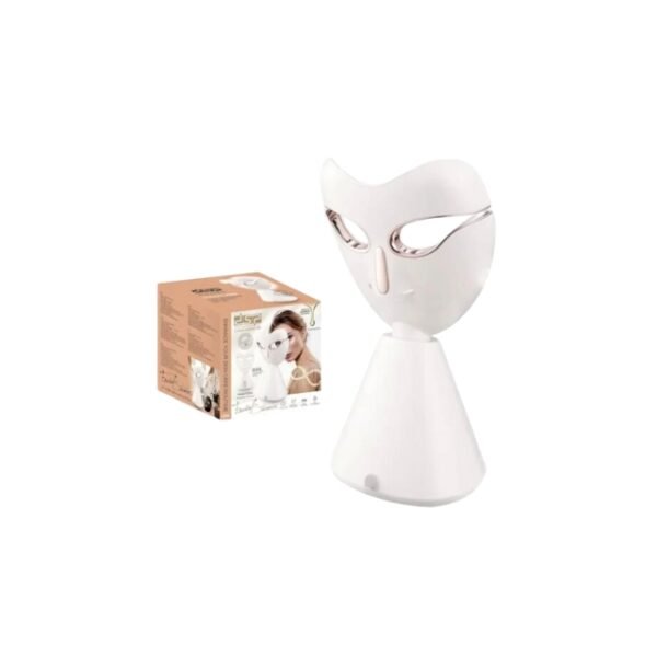 DSP facial steamer mask on white background with package.