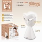 Stylish and universally designed DSP 70235 facial steamer.