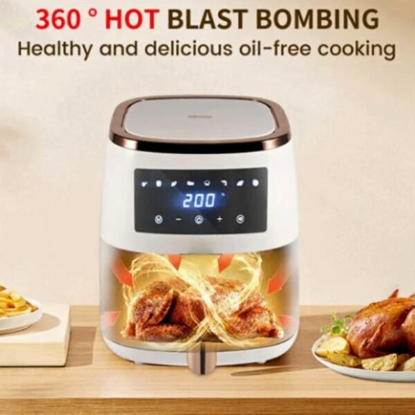 DSP KB-2082 Air Fryer's 360-Degree Heat Blast