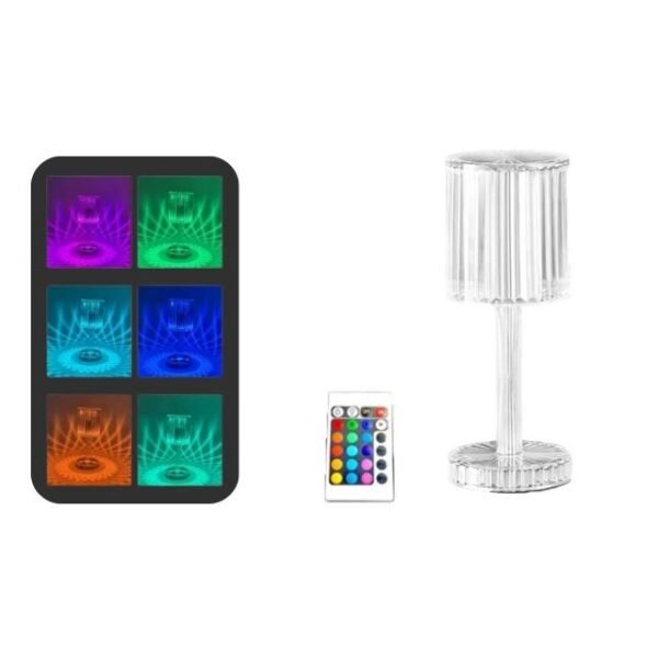 RGB Diamond Table Lamp with Remote Control