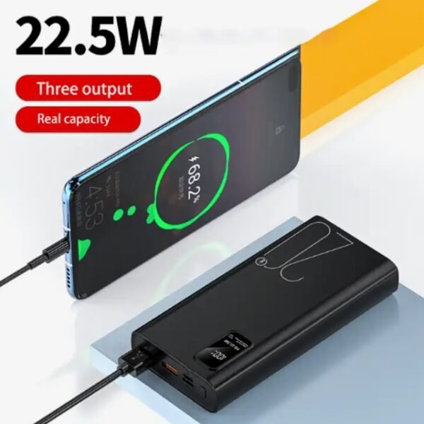 20,000 mAh powerhouse – fast, compact, and digital display included.