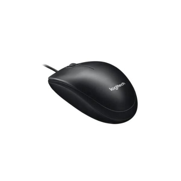 Logitech Optical Mouse on white background,