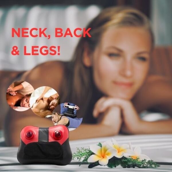 Lumbar Vertebrae massage pillow targeting large body areas.