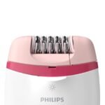 Closeup of Philips Satinelle Epilator's super sharp blades.