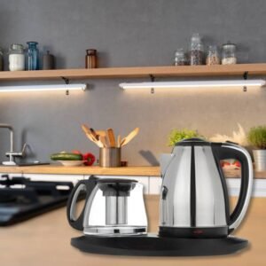 Silvercrest Electric Kettle – 2L with Glass Teapot for Coffee & Tea